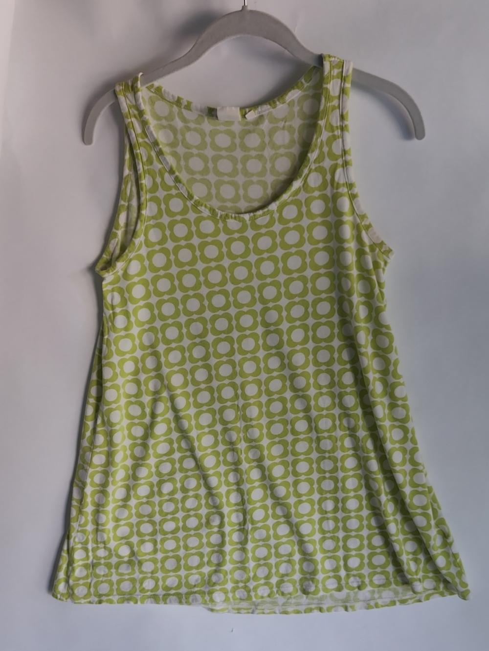 Orla Kiely Lime Green & White Printed Tank Top